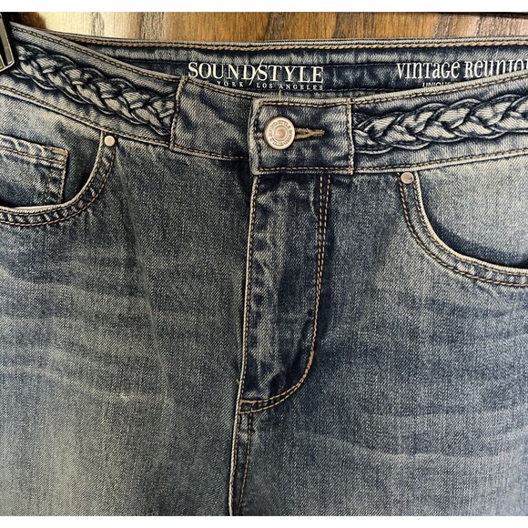 size 4 sound/Style light blue wash jeans Made in china front cotton/polyester - Picture 3 of 8